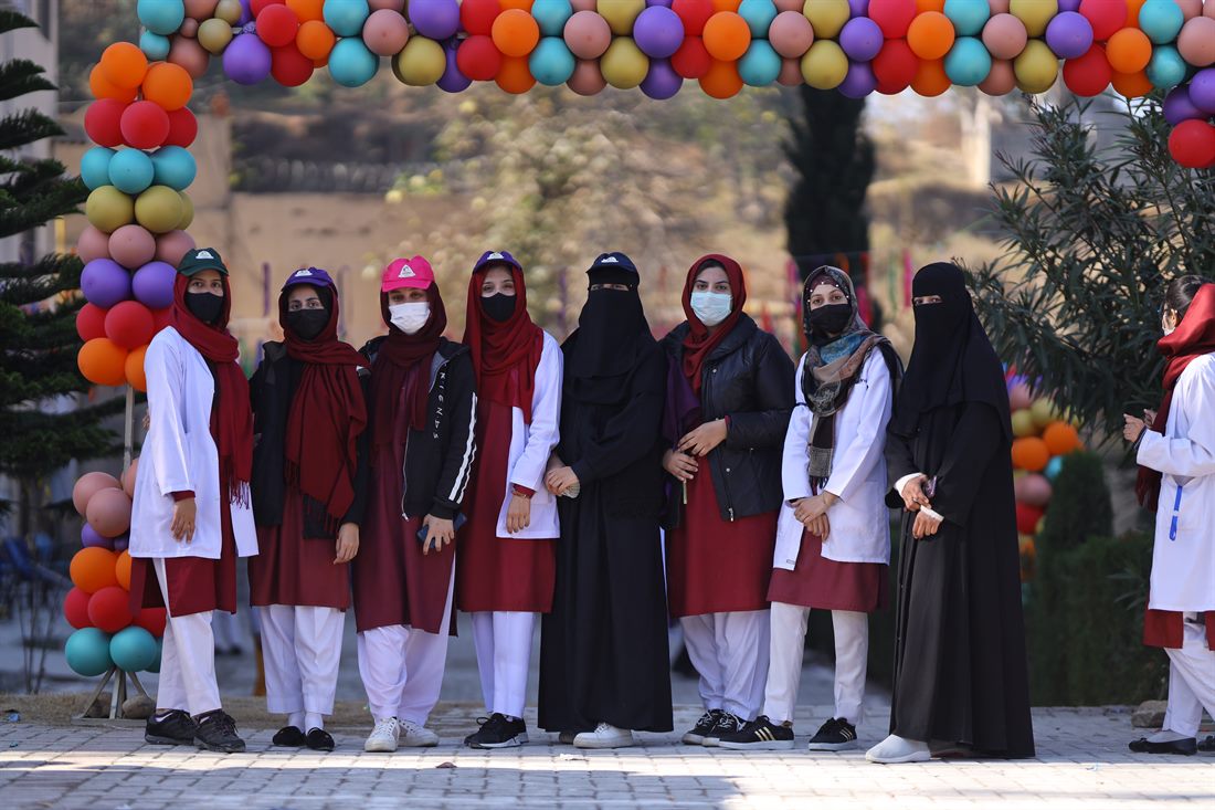 Students receiving awards